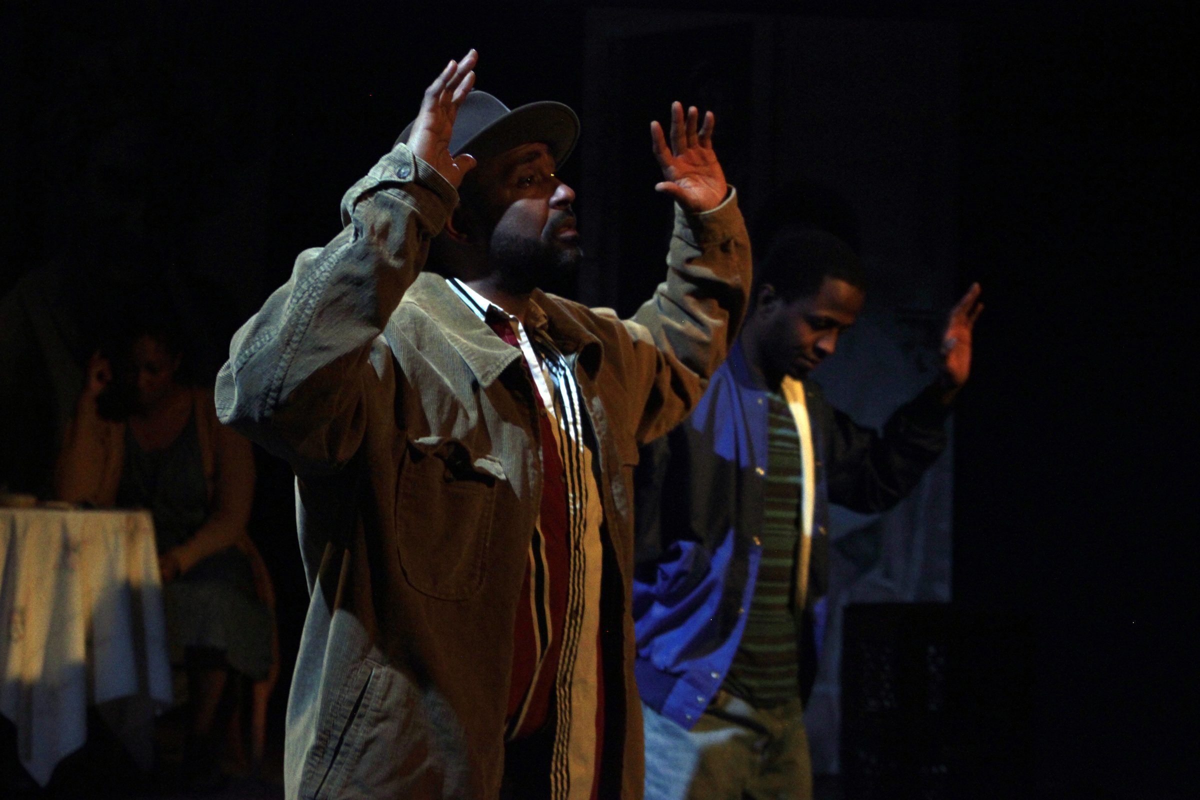 Jelani Julyus on stage in Tad in 5th City